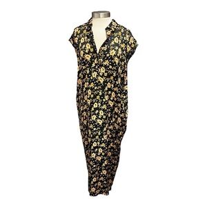 No. 6 Store Floral Print Silk Maxi Dress